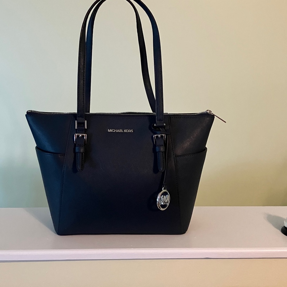 Michael Kors Navy Blue Tote Bag
